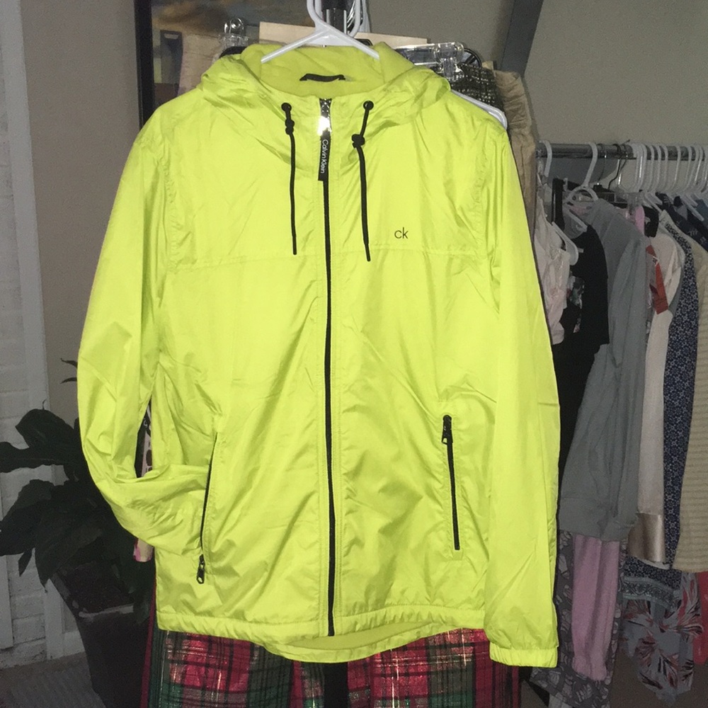 CALVIN KLEIN | FLEECE LINED HOODED WINDBREAKER
